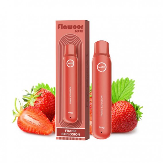 Flawoor Mate - Fraise Explosion 600 Puff Disposable Kit