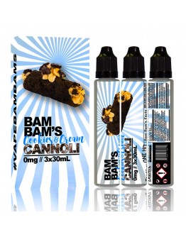 Bam Bam's Cannoli Cookies & Cream Premium Elektronik Sigara Likiti (90ml)