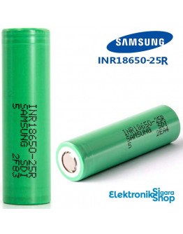 Samsung ICR18650-25R 18650 2500 mAh Li-On Pil